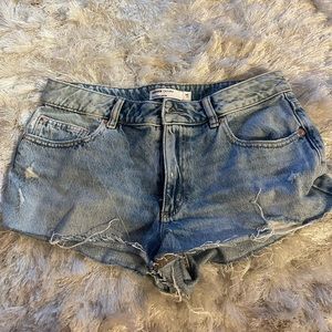 Low rise garage shorts